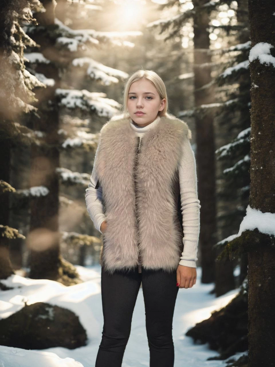 Venlora Kadın Kolsuz Fermuarlı Yelek - Kahve