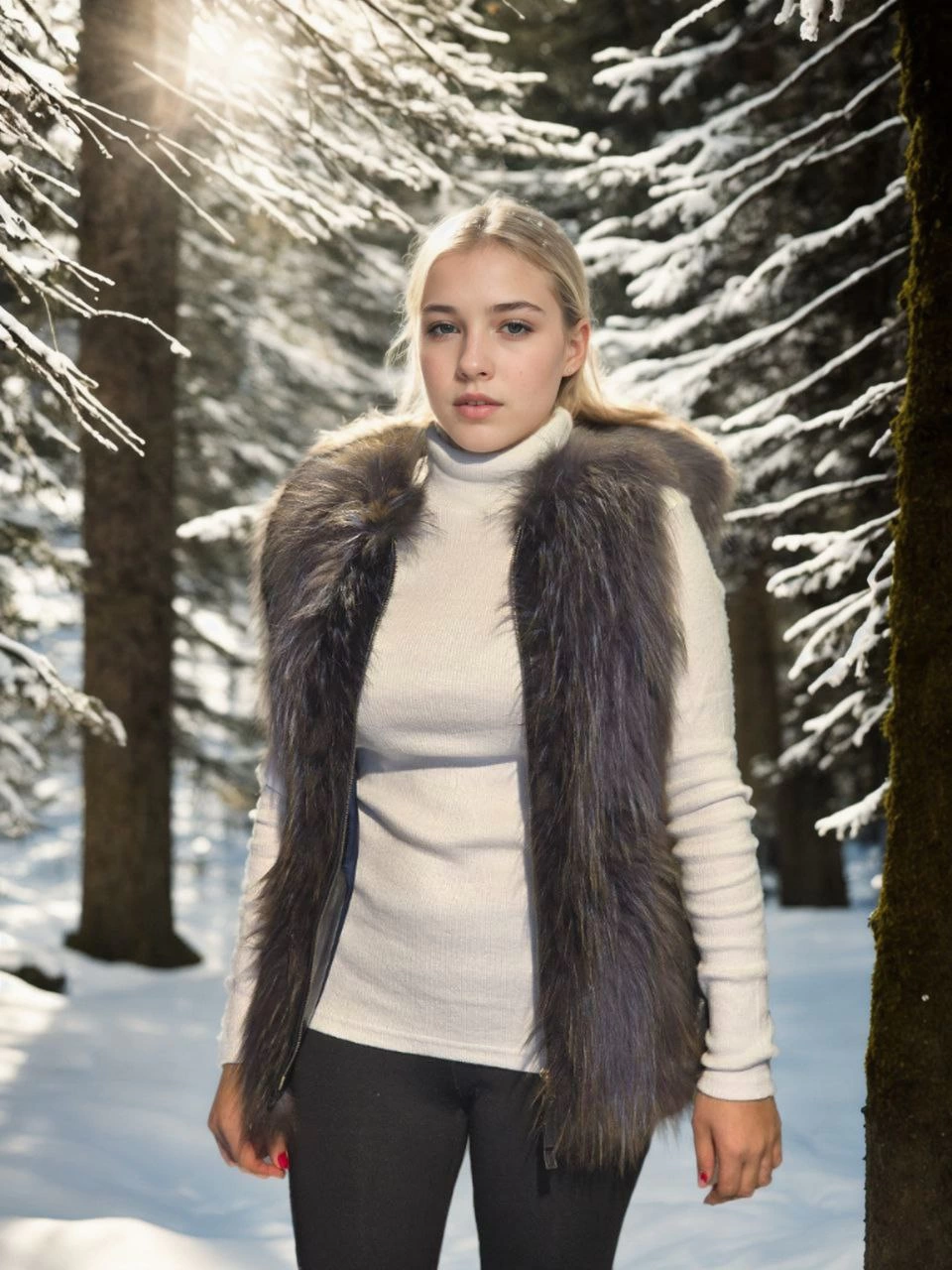 Venlora Kadın Kolsuz Fermuarlı Yelek - Siyah