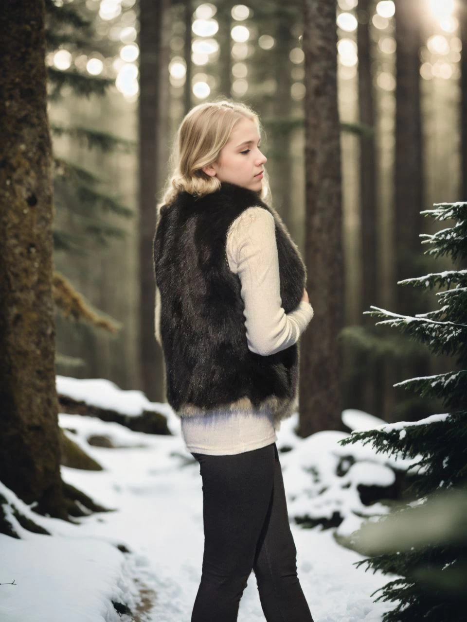 Venlora Kadın Kolsuz Fermuarlı Yelek - Siyah