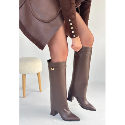 🅥🅔🅝🅛🅞🅡🅐™Gaiter Style Kahverengi Çizme