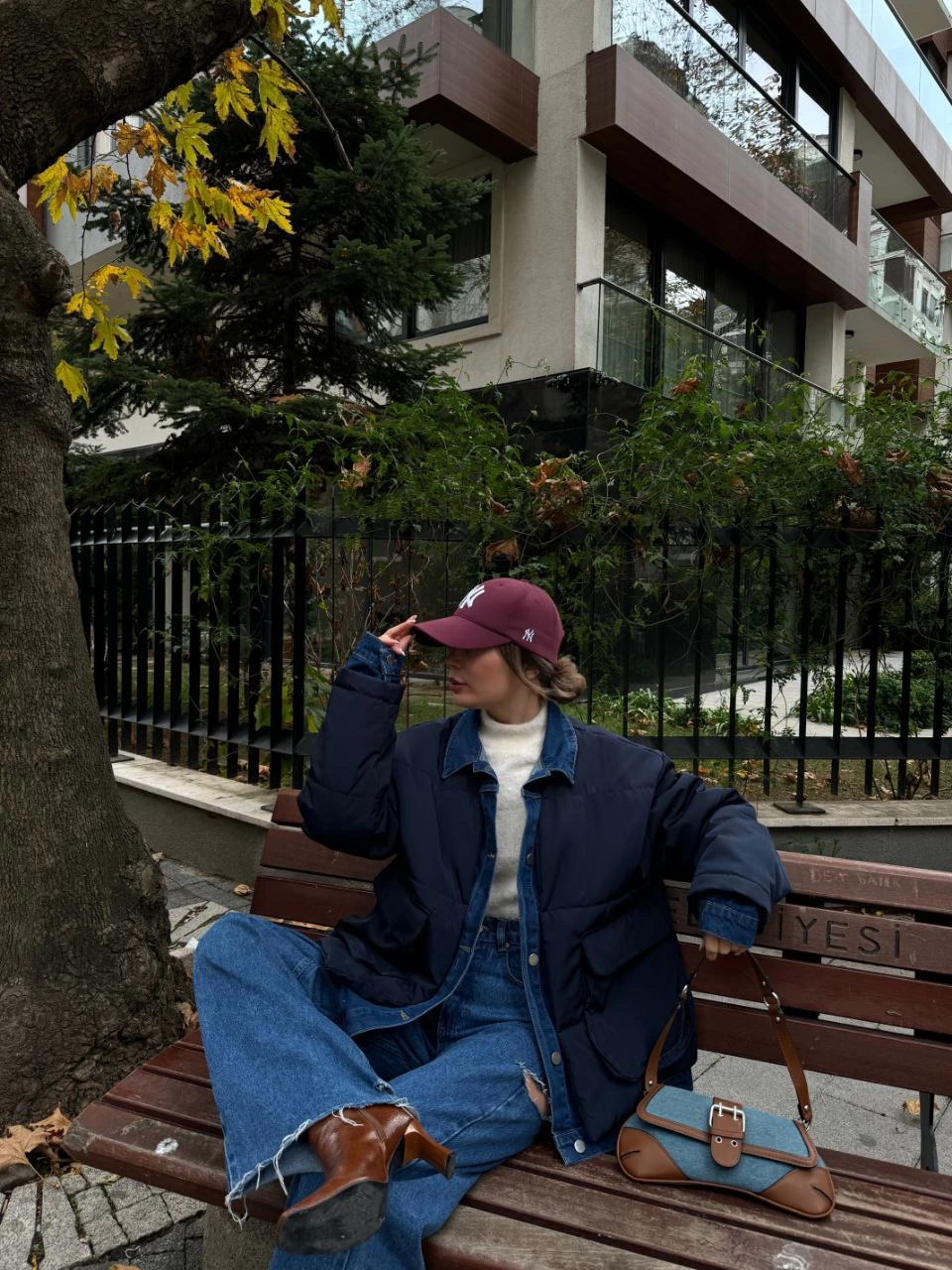 Venlora Jeans Detaylı Cıtcıtlı CEKET - Lacivert