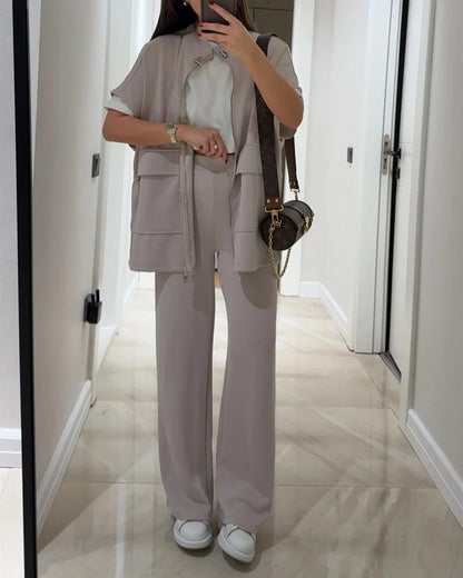 🅥🅔🅝🅛🅞🅡🅐™ Kruvaze Fermuarlı İkili Takım