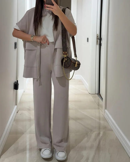 🅥🅔🅝🅛🅞🅡🅐™ Kruvaze Fermuarlı İkili Takım