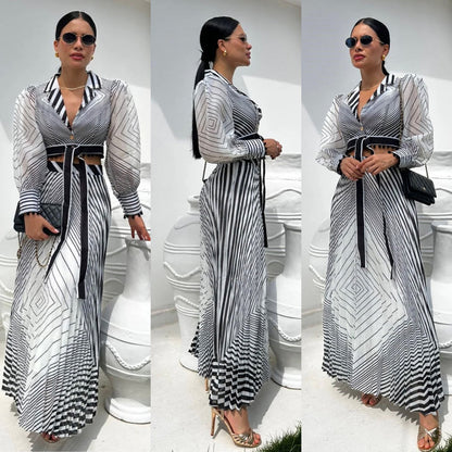 Venlora Mirage Striped Co-ord Set