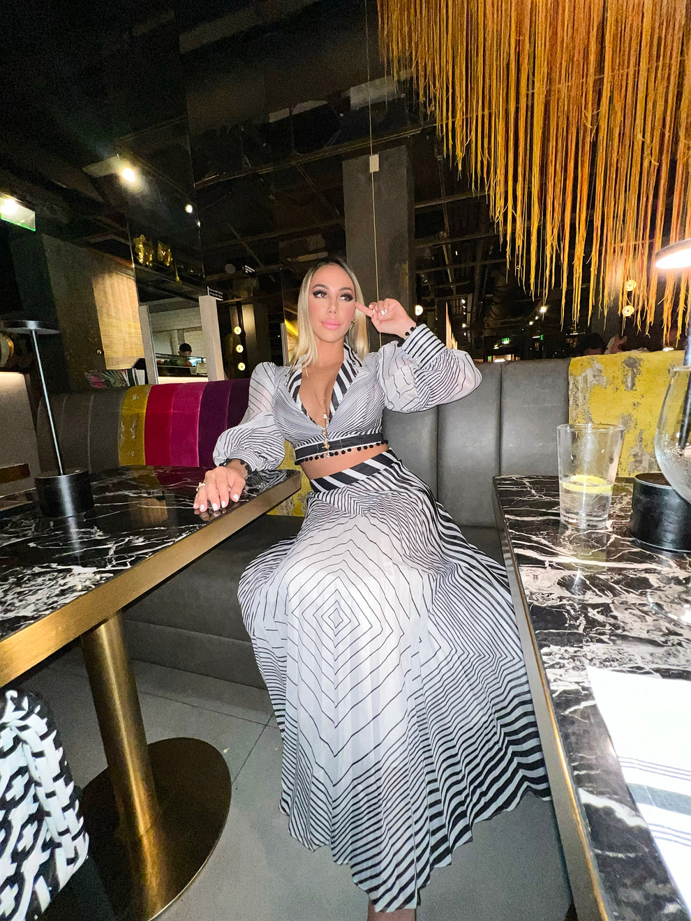 Venlora Mirage Striped Co-ord Set