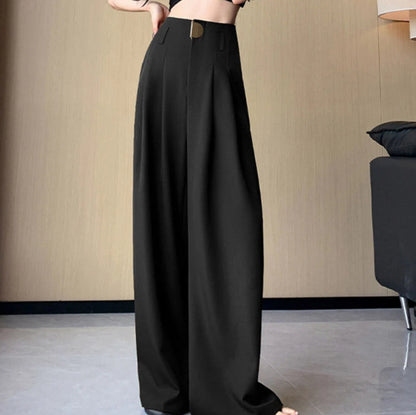 Venlora Yüksek Bel Metal Tokalı Pantolon