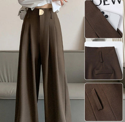 Venlora Yüksek Bel Metal Tokalı Pantolon