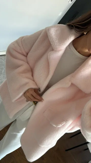 Venlora Yumuşak Doku Peluş Ceket