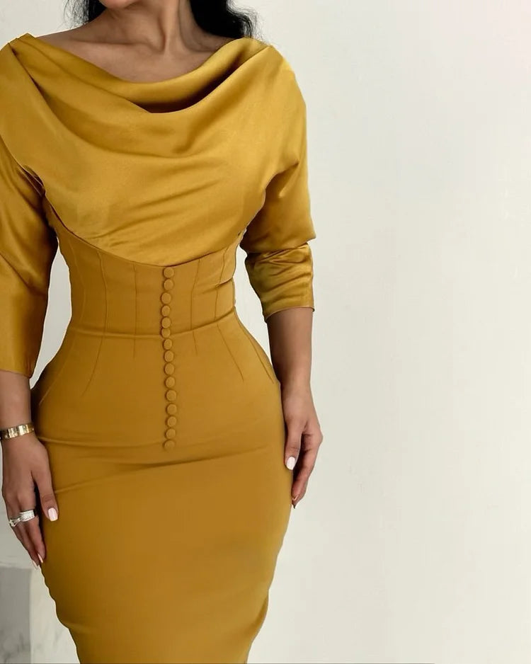 Venlora Vintage Tarz  Elbise