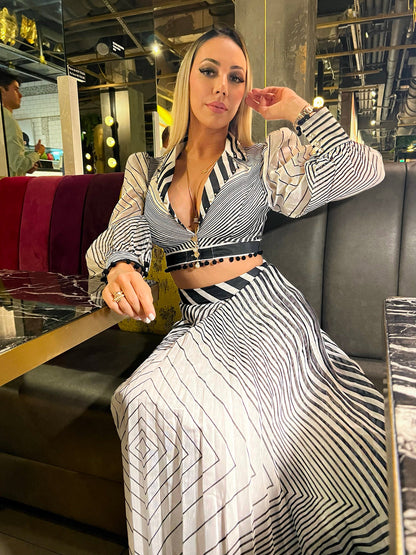 Venlora Mirage Striped Co-ord Set