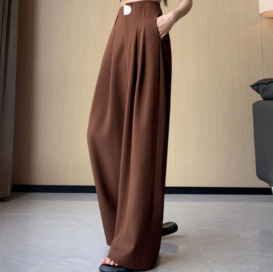 Venlora Yüksek Bel Metal Tokalı Pantolon